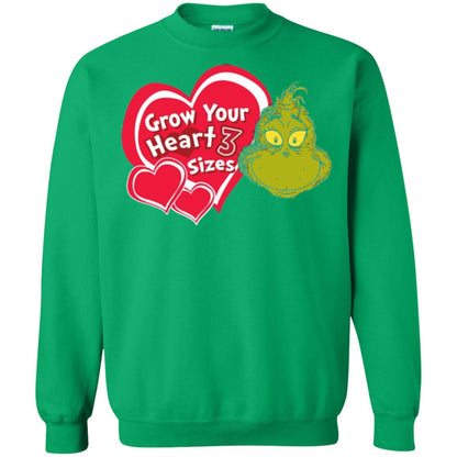 Dr. Seuss Grinch T-shirt Grow Your Heart 3 Sizes Irish Green