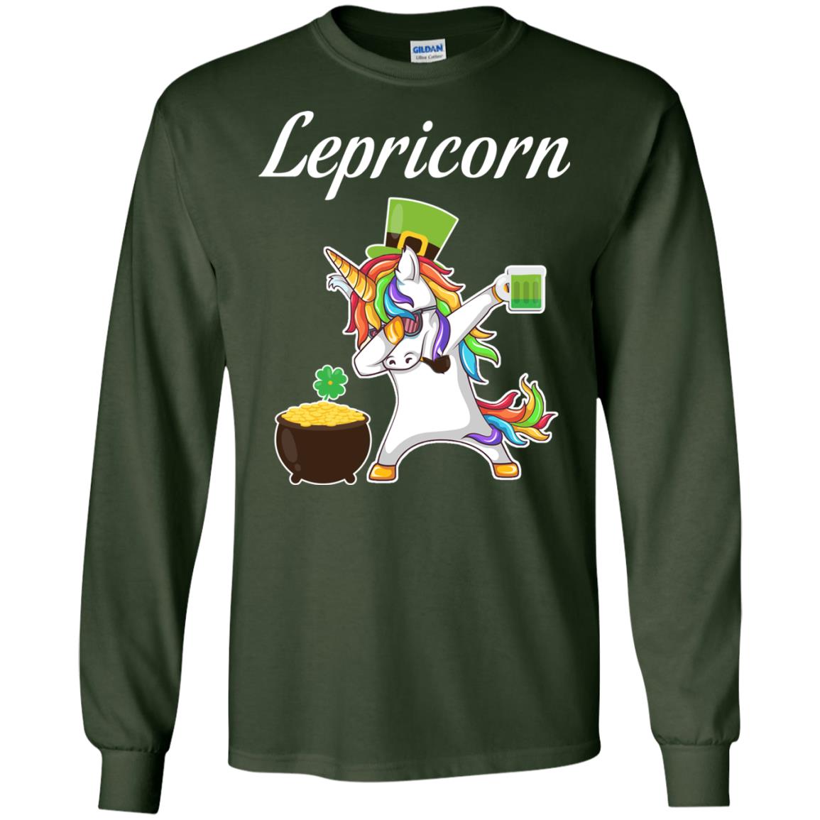 Lepricorn Saint Patrick's Day T-shirt Forest Green