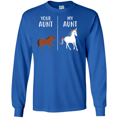 Unicorn T-shirt Your Aunt My Aunt Royal