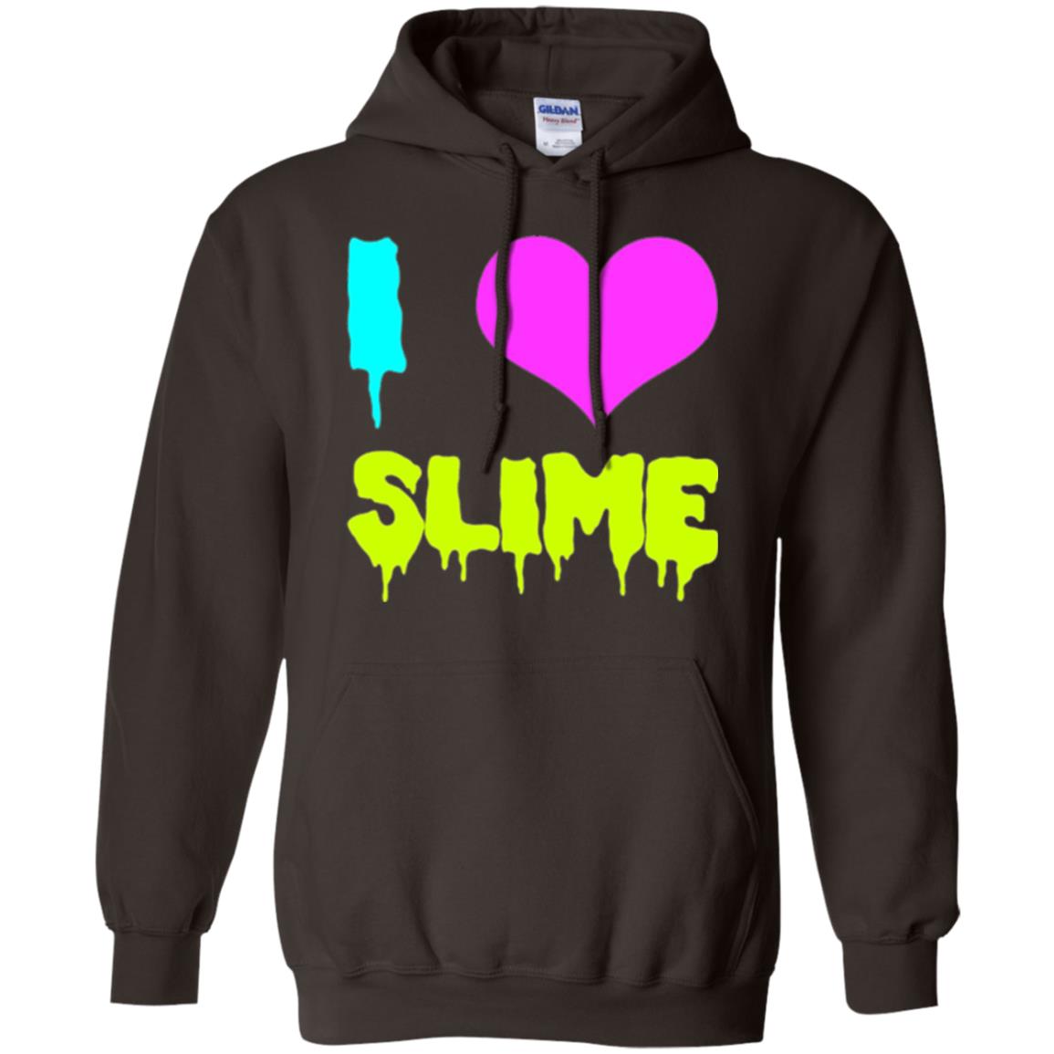 I Love Slime T-shirt Dark Chocolate