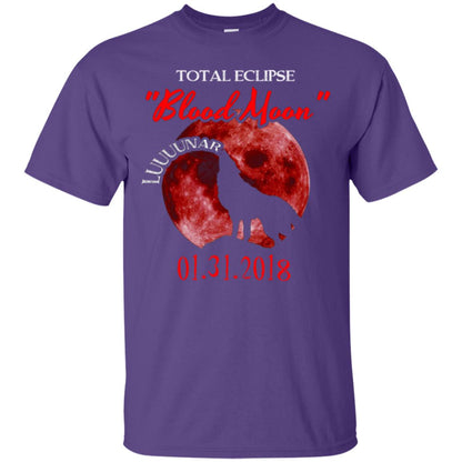 Eclipse T-shirt Total Eclipse Luuuunar Blood Moon Purple