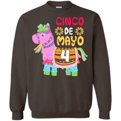 Cinco De Mayo Pinata Jockeys Horse Race 4th Birthday T-shirt Dark Chocolate