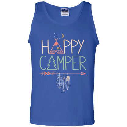 Camper T-shirt Happy Camping Royal