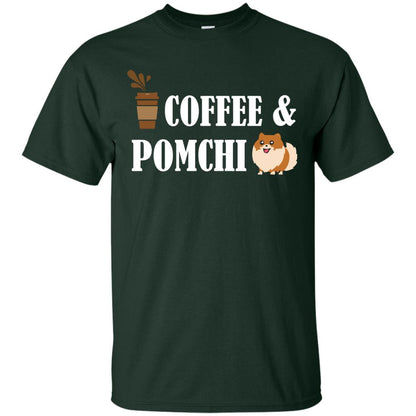 Coffee And Pomchi Lover Shirt Forest