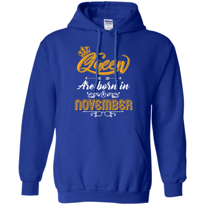 Brithday T-Shirt Queen Are Born In November Royal