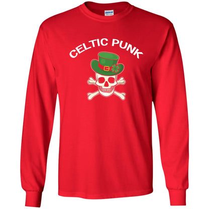 Celtic Punk Rock Irish St. Patrick_s Day T-shirt Red
