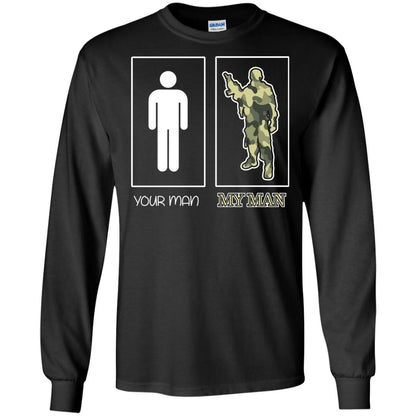 Your Man My Man Military Shirt Black