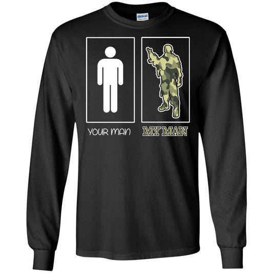 Your Man My Man Military Shirt Black