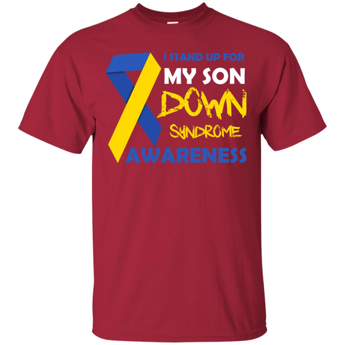 I Stand Up For My Son Down Syndrome Awareness T-shirt For Daddy Cardinal