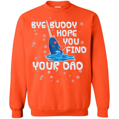 Funny Narwhal T-shirt Bye Buddy Hope You Find Your Day Orange