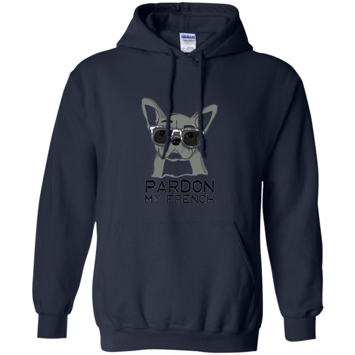 French Bulldog T-shirt Pardon My French T-shirt Navy