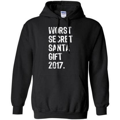 Christmas T-shirt Worst Secret Santa Gift 2017 Black