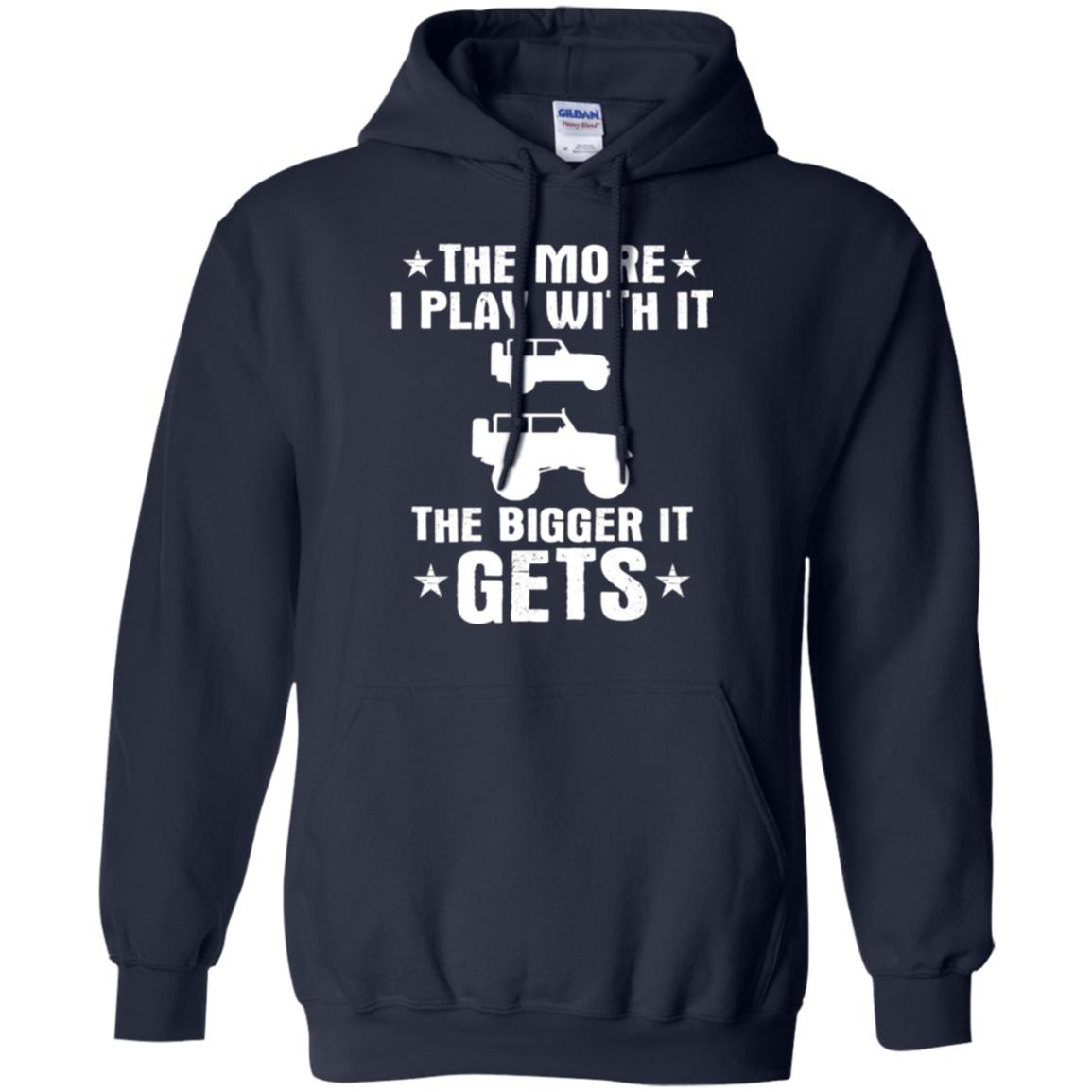 Jeep Lovers T-shirt The More I Play With It The Bigger It Get Navy