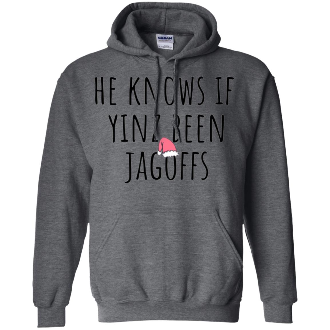 He Knows If Yinz Been Jagoffs T-shirt Dark Heather