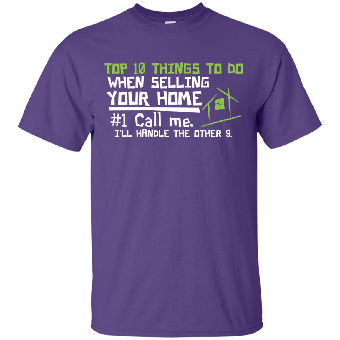 Top 10 Things To Do When Selling Your Home Funny Realtor T-shirt Purple