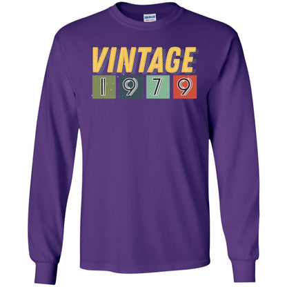 Vintage 1979 39th Birthday Gift Shirt For Mens Or Womens Purple