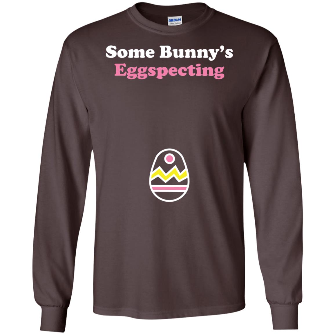 Easter Pregnant Shirt Some Bunnys Eggspecting Dark Chocolate