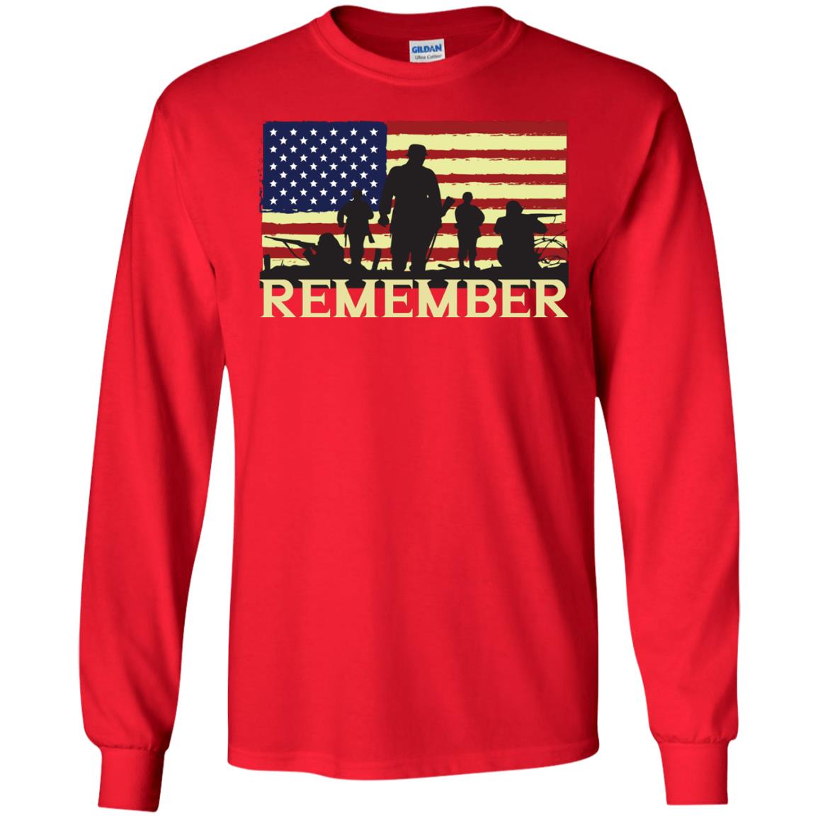 Military Of United States Memorial Day Shirt Red