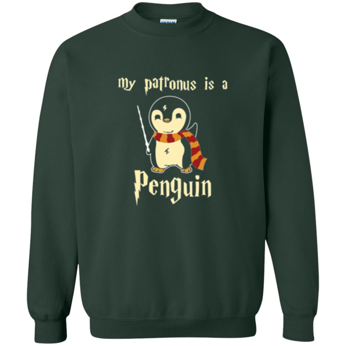 Penguin Lovers T-shirt My Patronus Is A Penguin Hot Forest Green