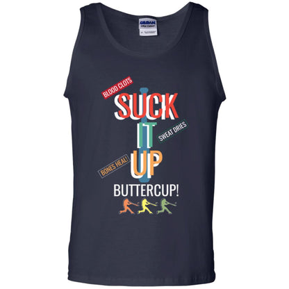 Softball Lover T-shirt Suck It Up Buttercup Navy