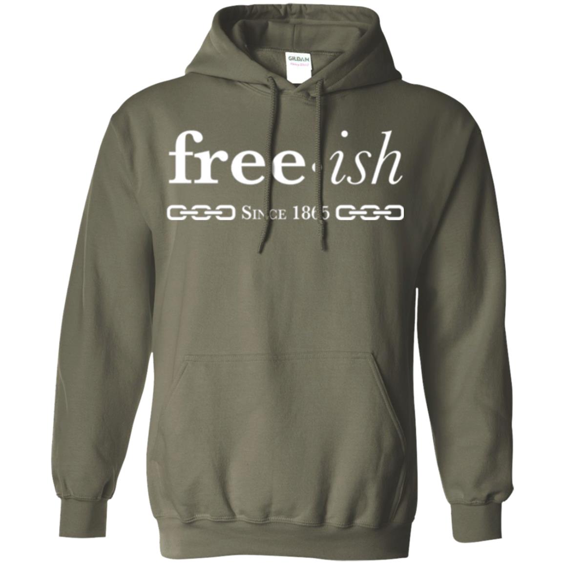 Free-ish Since 1865 Black Pride T-shirt Military Green