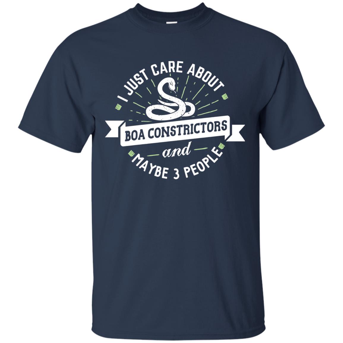 I Just Care About Boa Constrictors Boa Constrictors T-shirt Navy