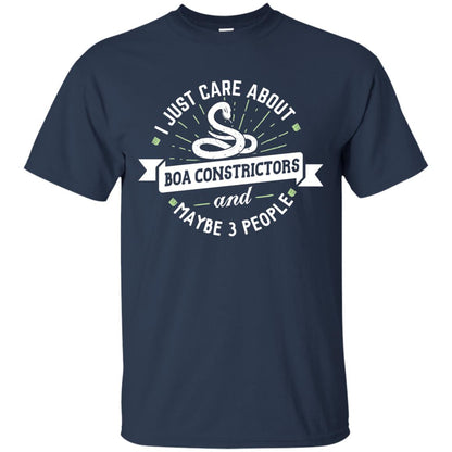 I Just Care About Boa Constrictors Boa Constrictors T-shirt Navy
