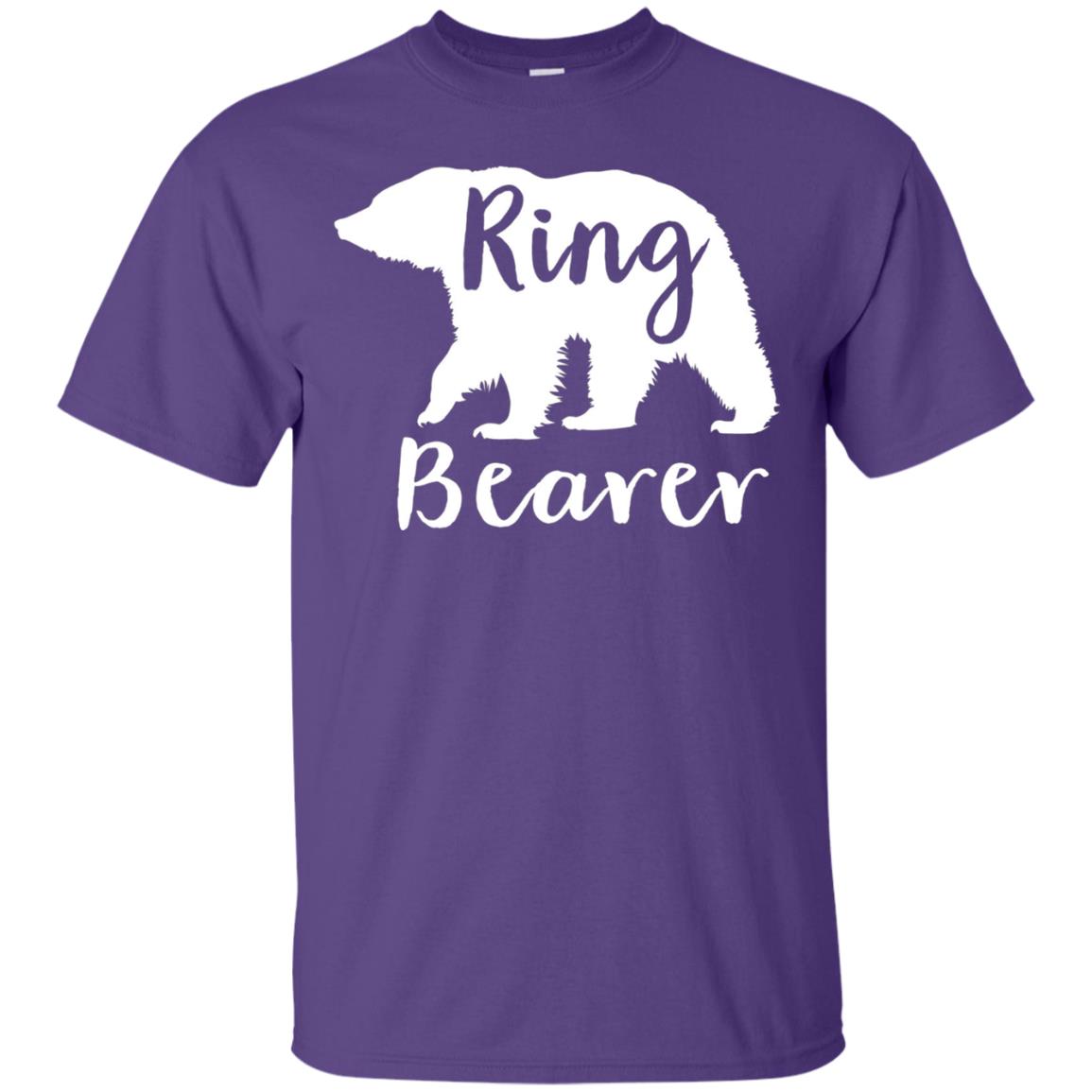 Ring Bearer Outfit Wedding T-shirt Purple