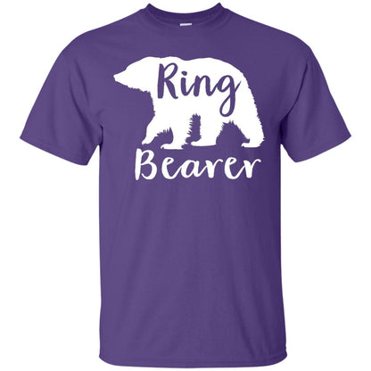 Ring Bearer Outfit Wedding T-shirt Purple