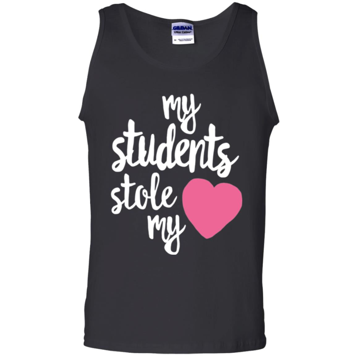 Valentine_s Day T-shirt My Students Stole My Heart Black