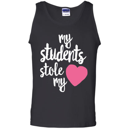 Valentine_s Day T-shirt My Students Stole My Heart Black