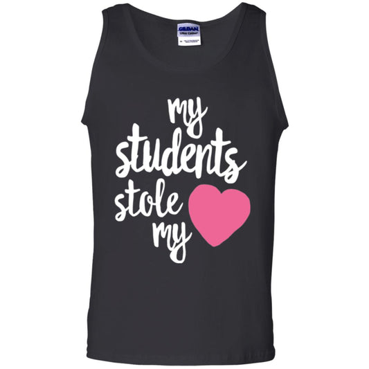 Valentine_s Day T-shirt My Students Stole My Heart Black