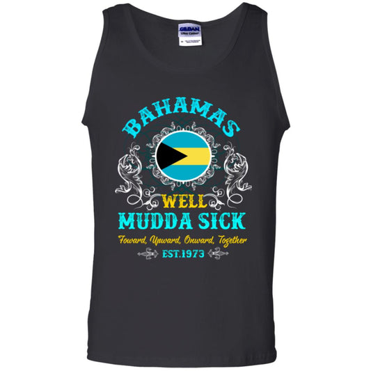 Bahamas Well Mudda Sick Foward Upward Onward Together Est1973 T-shirt Black