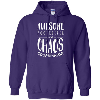 Bookeeper T-shirt Awesome Bookkeeper And Chaos Coordinator Purple