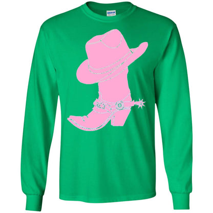 Cowgirl Boots Western Wear T-shirt Irish Green