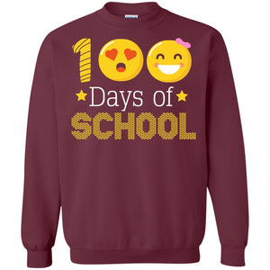 100 Days Of School T-shirt Emoji Shirt