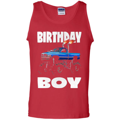 Monster Truck T-shirt Birthday Boy Vintage Red