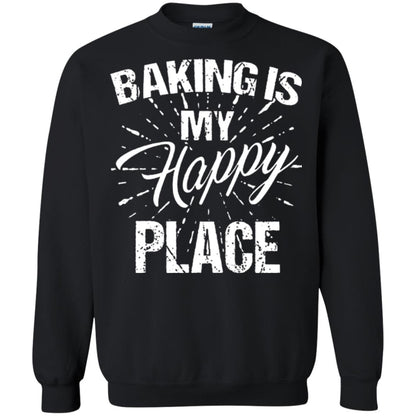 Baking Is My Happy Place Baker Shirt Black