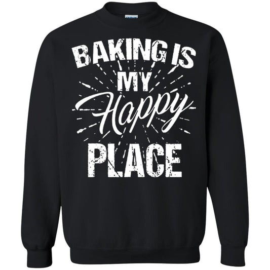 Baking Is My Happy Place Baker Shirt Black