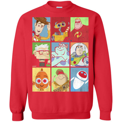Epic Boxed Up Line Up Character Graphic T-shirt Red