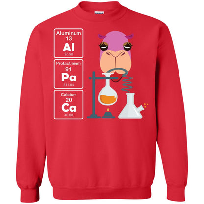 Al-pa-ca Funny Element Chemistry Alpaca Lover Shirt Red