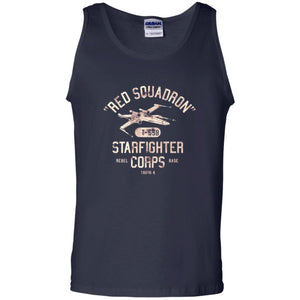 Film T-shirt Red Squadron T-65b Starfighter Rebel Corps Base