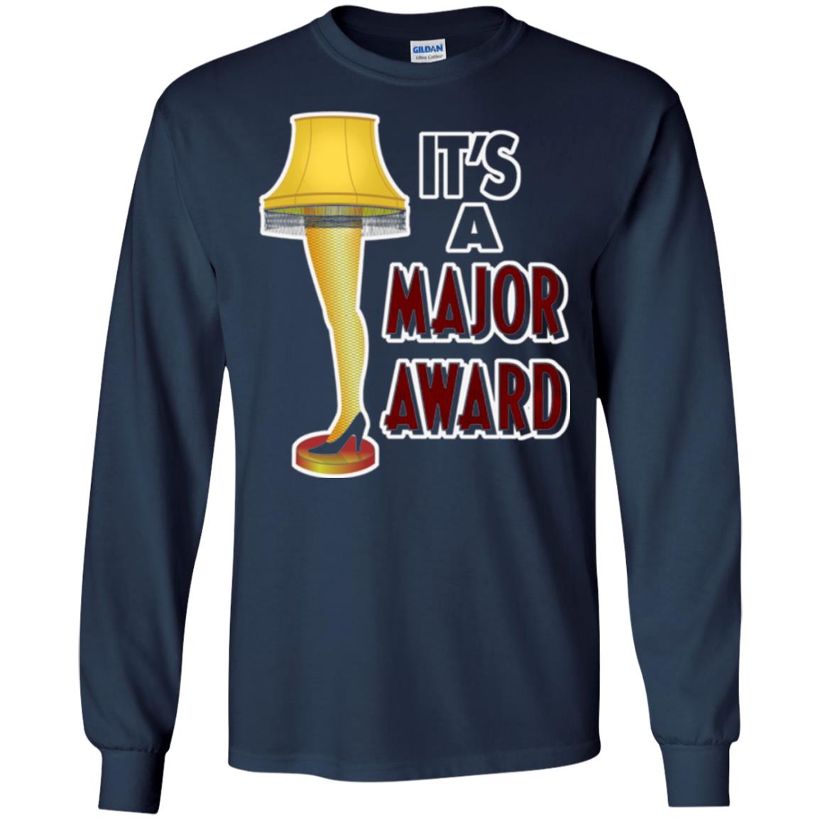 Christmas T-shirt It_s A Major Award Leg Lamp Navy