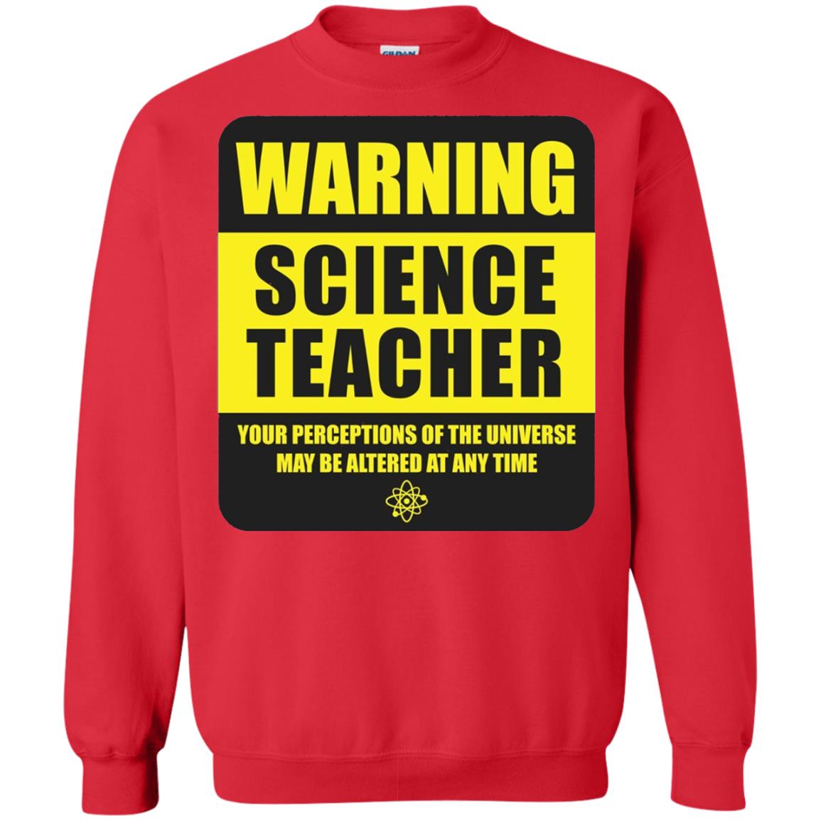 Science Teacher Your Perceptions Of The Universe T-shirt Red