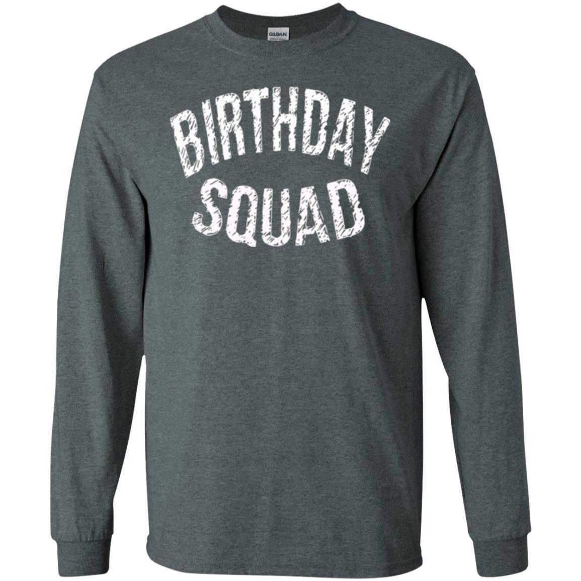 Birthday Squad T-shirt Dark Heather