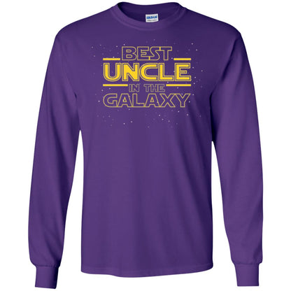 Uncle T-shirt Best Uncle In The Galaxyt-shirt Purple