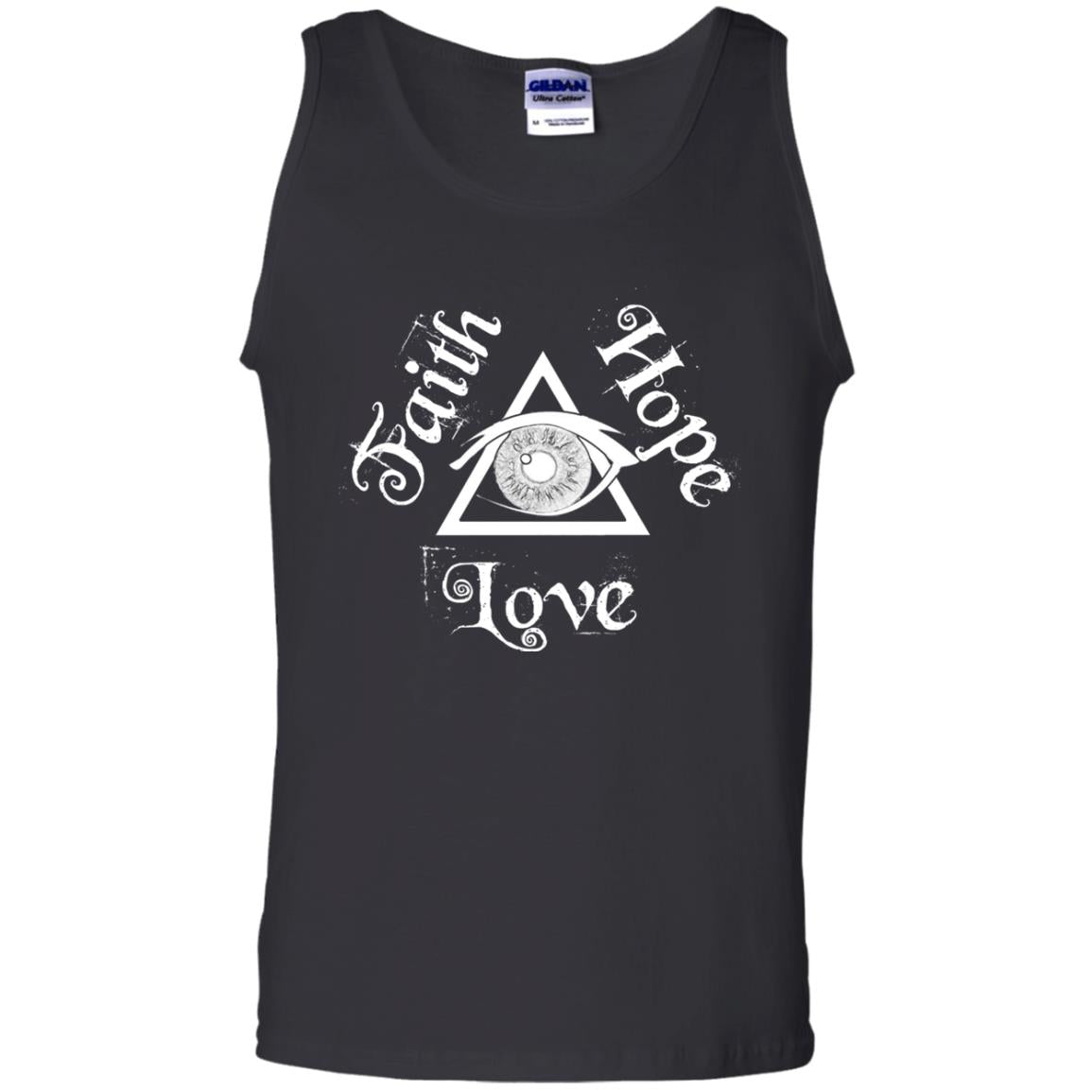 Faith Hope Love Eye Of Providence Esoteric Shirt Black