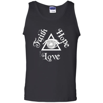 Faith Hope Love Eye Of Providence Esoteric Shirt Black