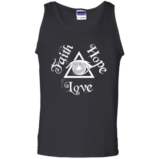Faith Hope Love Eye Of Providence Esoteric Shirt Black