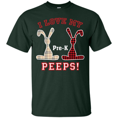 I Love My Pre-k Peeps Easter Day T-shirt Forest